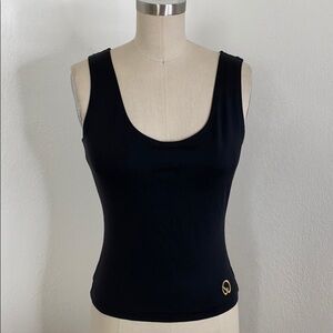 Vintage ST. JOHN black Lycra 90s tank top S
